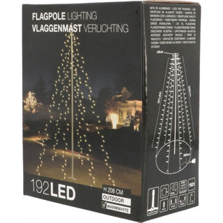 Ambiente Ambiente Weihnachtslichter für Fahnenmast mit 192 LEDs 208 cm