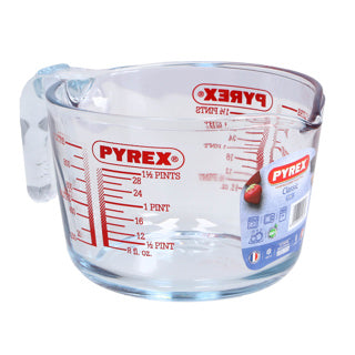 Pyrex -Pyrex -Vorbereitung und Lagern Sie Glasmessung 1l
