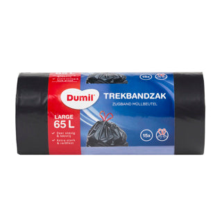 Dumil Dumil Abfallbeutel mit Trekband 65L 15 Teile