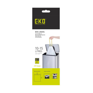 Eko Eko Abfallbeutel Typ C 10-15 Liter rollen mit 20 Abfallbeuteln