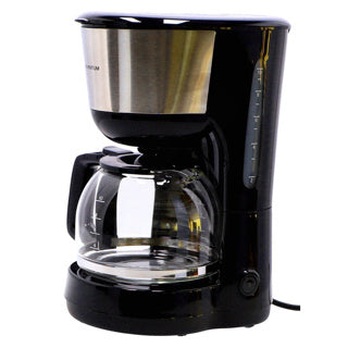Inventum Kaffeemaschine 1,25 l, schwarzer Edelstahl, 10 Tassen
