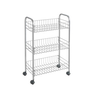 Tomado-Metaltex Tomado Metaltex Küchenbad Aufbewahrung Trolley Lugano 41x23x63 cm Räder
