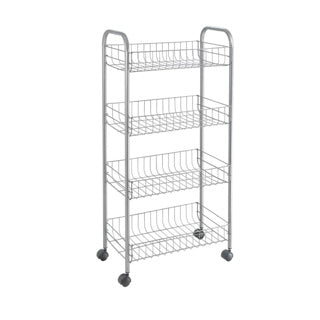 Metaltex Metaltex Kitchen Badezimmerlager -Trolley Ascona 41x23x84 cm Räder