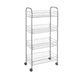 Metaltex Metaltex Kitchen Badezimmerlager -Trolley Ascona 41x23x84 cm Räder