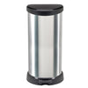 CHREVER CHRAVER Decobin Pedal Bin Ovaal 40L Silber Schwarz