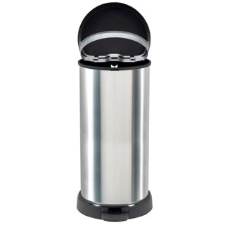 CHREVER CHRAVER Decobin Pedal Bin Ovaal 40L Silber Schwarz