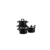 BK Flow Kühle schwarze Edelstahlpfanne 4-teilig Set