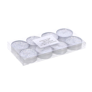 Andere Marken Glitzer Teelights 8 Stücke Silber