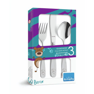 AMEFA AMEFA 3-teiliger Kinder Besteckset Bear