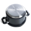 BK Flow Kühle schwarze Edelstahl -Suppe Pfanne Ø24 cm