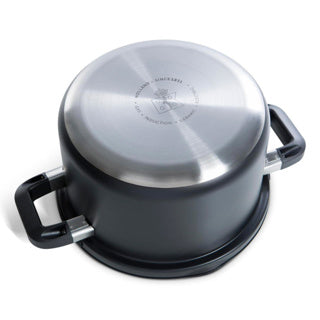 BK Flow Kühle schwarze Edelstahl -Suppe Pfanne Ø24 cm