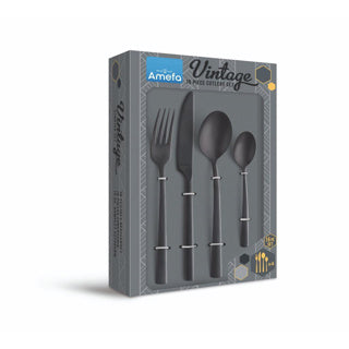 AMEFA AMEFA Vintage Besteck Set 16-teilig Schwarz