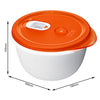 Rotho Rotho clevere Mikrowellenskala 1,5 l Papaya rot