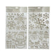Schablone Plastik Schneemann Santa 2 Assorti