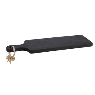 Basic Rubberwood Schneidebrett 50x15x2 cm schwarz