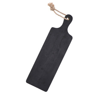 Basic Rubberwood Schneidebrett 50x15x2 cm schwarz