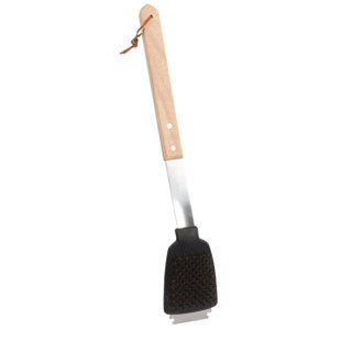 BBQ Collection BBQ Collection Pinsel mit Schraper Edelstahl Eiche