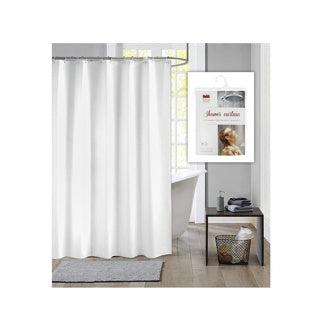 Niederländische Haus Duschvorhang 180x200 Damast Weiß