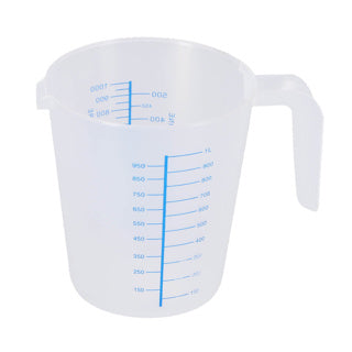 B Tasse 1l Plastik 3asorti messen