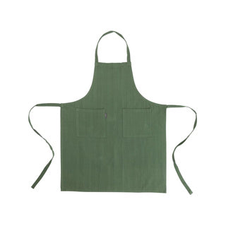 Leinen mehr Küchenschürze Indi Armee Grün 75 x 90 cm