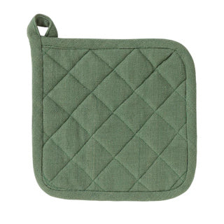 Leinen mehr Leinen und mehr Pfannkuchen Indi Army Green 20 x 20 cm