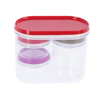 Alpina -Speicherboxen 4 Teile transparent