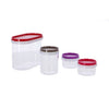 Alpina -Speicherboxen 4 Teile transparent