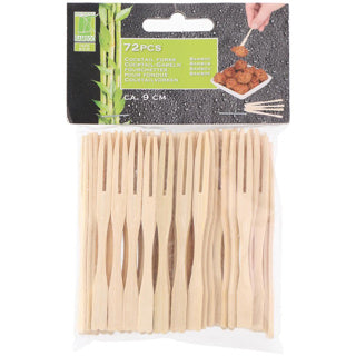 Öko-Import Bambus Cocktail Forkjes 72 Stücke