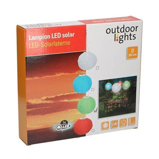 Lampion Solar LED 4 Assorti 28 cm