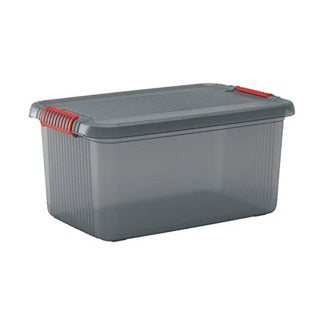 Kis K Latch Storage Box L mit Deckel 43 L transparent