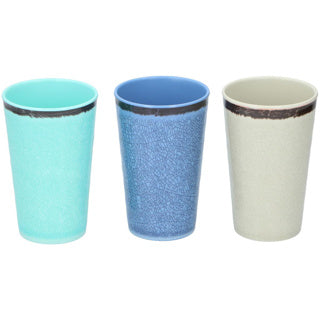 Trinkbecher 400 ml 3asorti Plastik