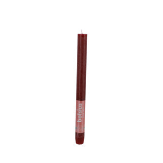 BOLSIUS NEINEN CANDLE Rustikaler Samt Red 27 cm