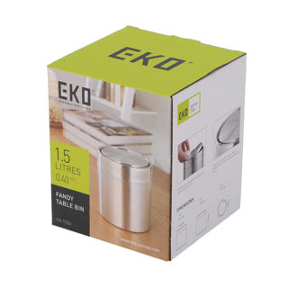 EKO Tischabfallbehälter 1,5 l - Silber