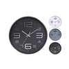 Wanduhr 30,5 cm 3 Assorti Silber