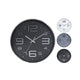 Wanduhr 30,5 cm 3 Assorti Silber