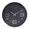 Wanduhr 30,5 cm 3 Assorti Silber