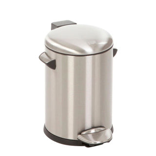 Eko Vepa -Mülleimer Pedal bin Belle Deluxe Mat Edelstahl 3 Liter