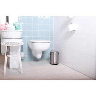 Eko Vepa -Mülleimer Pedal bin Belle Deluxe Mat Edelstahl 3 Liter