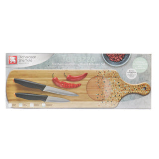 Richardson Sheffield Bambusschneidebrett inkl. 2 Messer