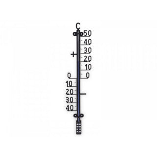 Thermometer 40 x 10 cm schwarz