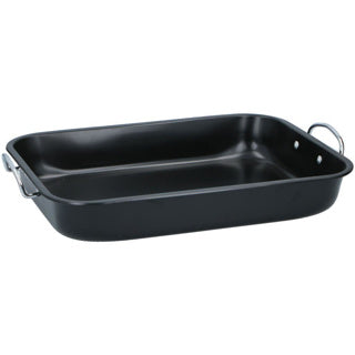 Alpina -Ofenschale 39x29x6 cm schwarz