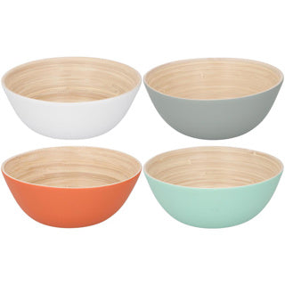 Bambusskala Ø17 ​​x 7 cm 4 Assorti