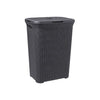 Curver Curver Style Wicker Look Waschkorb 60l Anthrazit