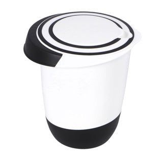 Basic Mixing Bowl mit Deckel 1,5L Weiß schwarz