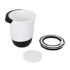 Basic Mixing Bowl mit Deckel 1,5L Weiß schwarz