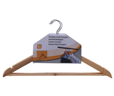 Bekleidungsbügel Holz Set von 3