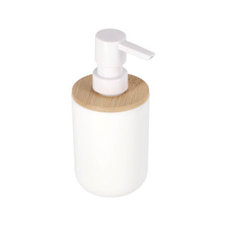 Home Styling Seifenpumpe Weiß; Bambus
