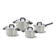 BK BK Flow Cool Pan Set 4-teiliger Edelstahl