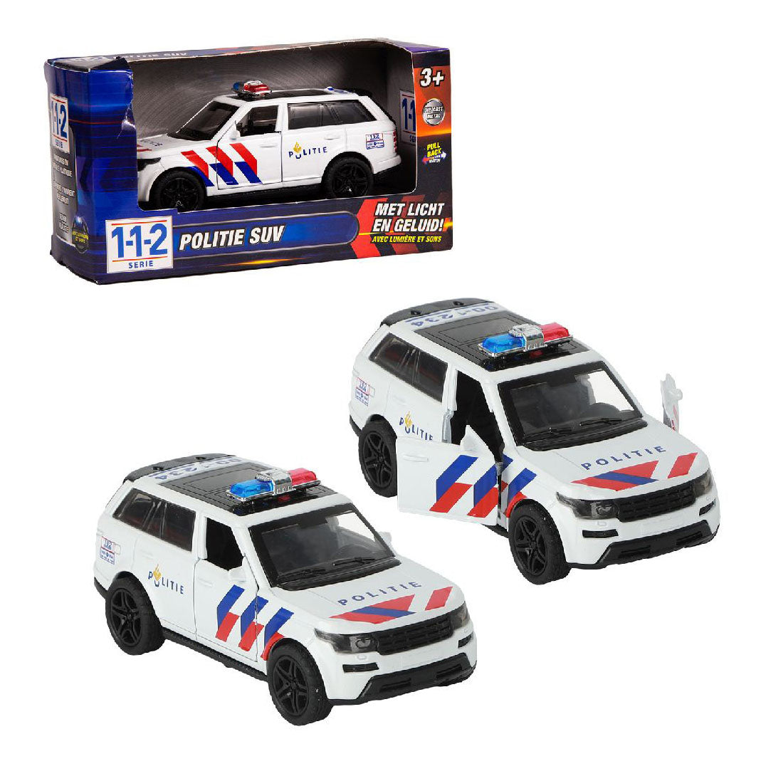 112 Pull-Back Police SUV 1:36 + Licht und Klang