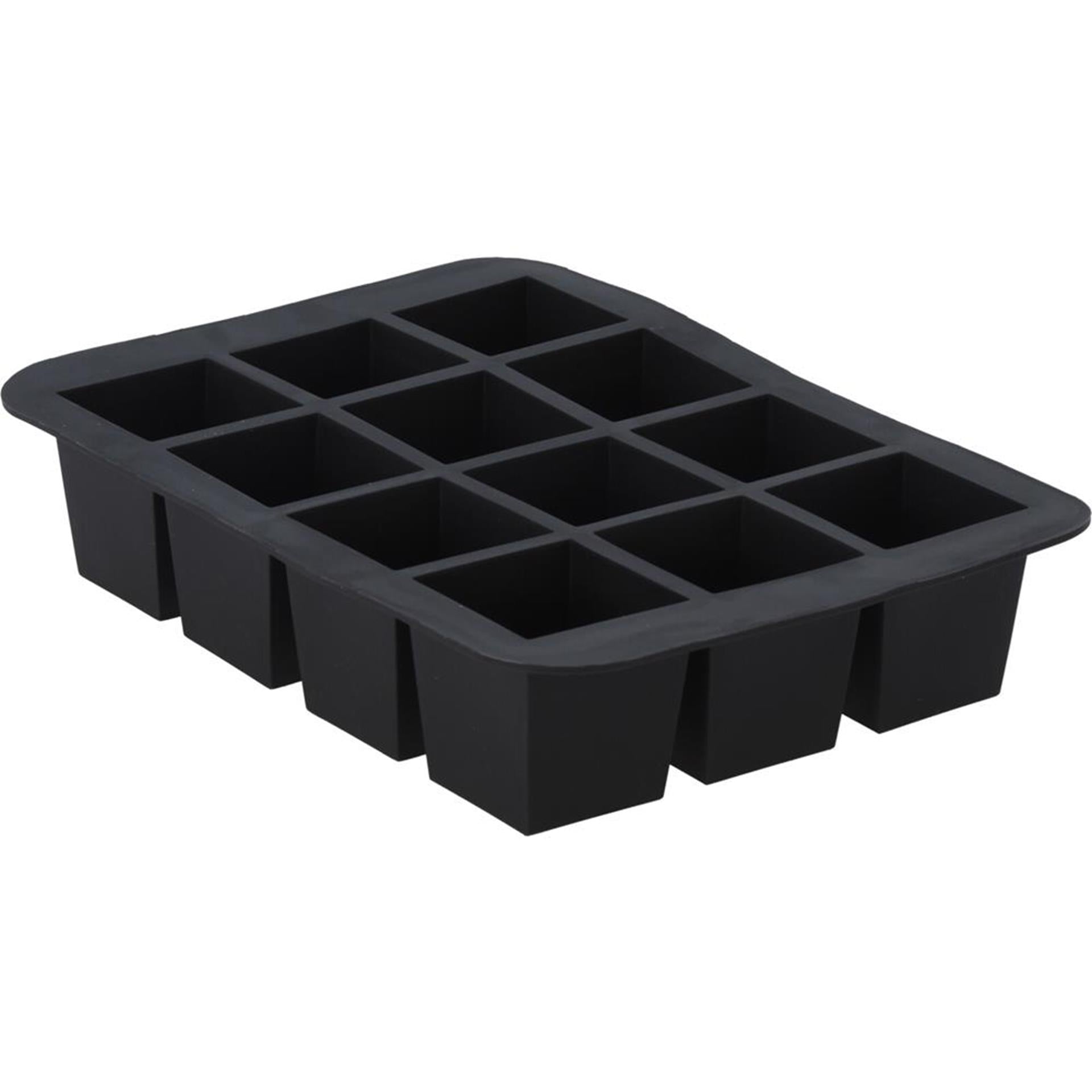 Excellent Houseware Eiswürfelbereiter Silikon 19x14cm grau
